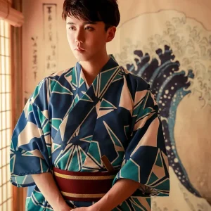 Kimono homme original en style traditionnel