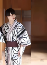 Kimono classique pour homme, coupe moderne