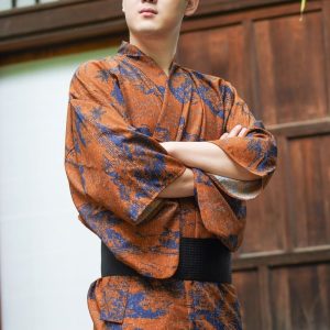 Kimono homme rétro en style japonais traditionnel