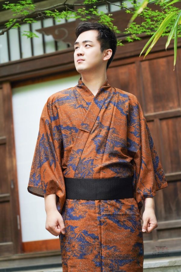 Vêtement japonais homme avec design rétro élégant