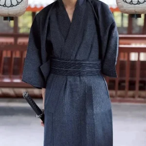 Kimono homme sobre en tissu traditionnel