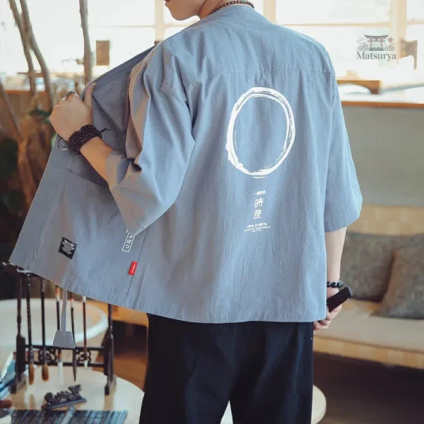 Kimono homme streetwear en tissu léger