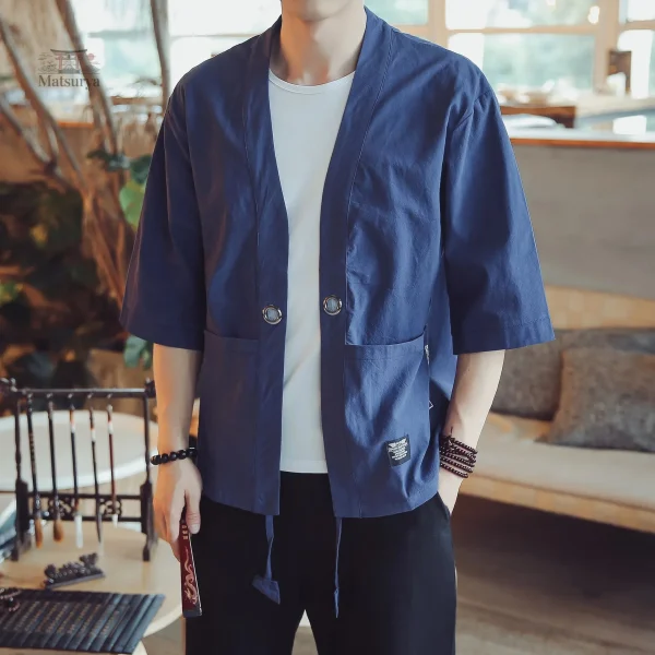 Kimono homme avec coupe ample et contemporaine