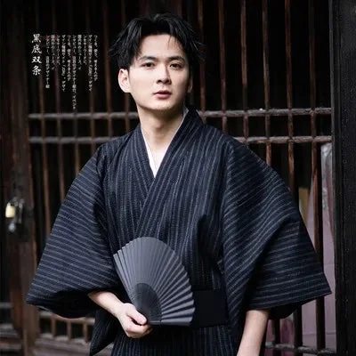 kimono-homme-traditionnel-raye-1 Kimono Homme Traditionnel Rayé