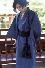 Kimono Homme Uni en tissu léger et confortable