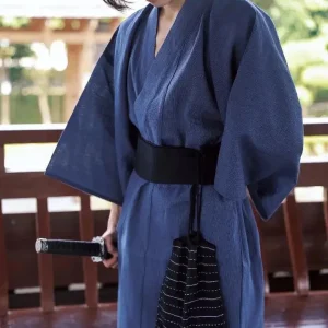 Kimono Homme Uni en tissu léger et confortable