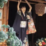 Kimono Japonais Femme Ancien en tissu traditionnel