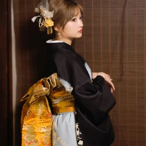 Kimono traditionnel japonais pour femme, style élégant