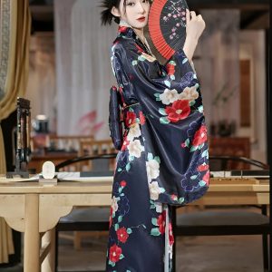 Kimono Traditionnel Femme en Soie