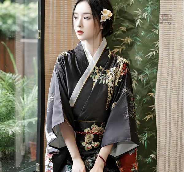 Robe Kimono Japonais en Soie