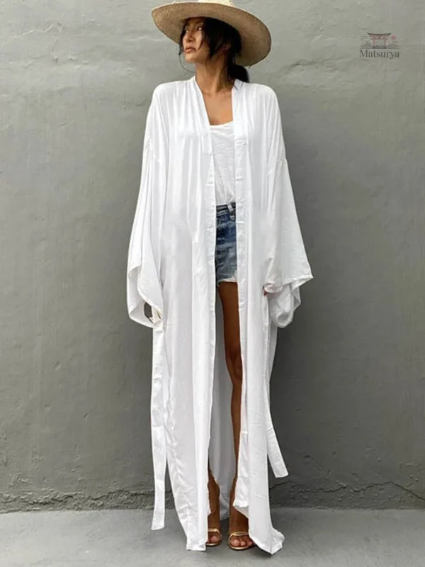 Kimono long au style décontracté