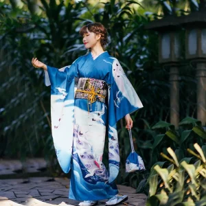 Kimono à motifs japonais élégant pour femme