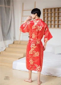 Kimono homme en tissu satin