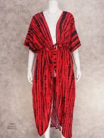 Kimono sortant de plage avec motifs