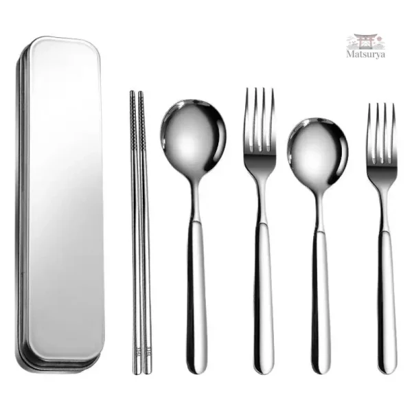 Couverts Inox style japonais