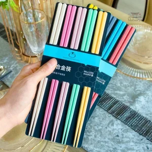 Kit de Baguettes Japonaises Pastel pour repas élégants