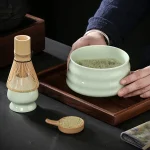 Accessoires de préparation pour cérémonie de matcha