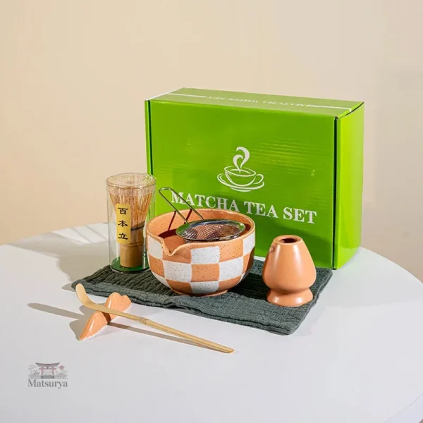 Kit Matcha à Carreaux pour une préparation authentique