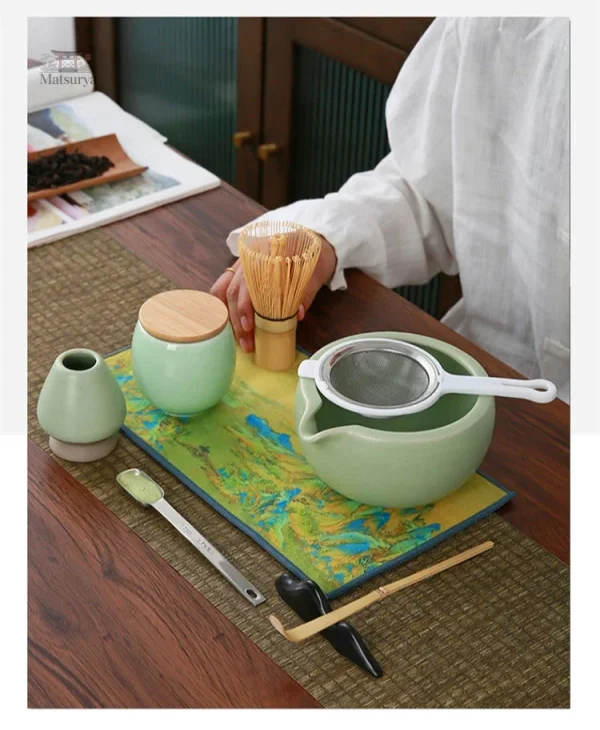 Ensemble complet pour savourer le matcha japonais