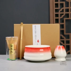 Ensemble de matcha avec ustensiles pour infusion parfaite