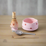 Kit Matcha Rose Coeur - Ensemble de préparation matcha