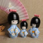 Poupée Kokeshi traditionnelle japonaise en bois