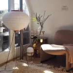 Lampe Japonaise ambiance zen en tissu traditionnel