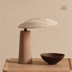 Lampe de bureau en bois massif design japonais