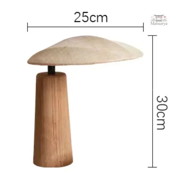 Éclairage japonais en bois naturel pour le bureau