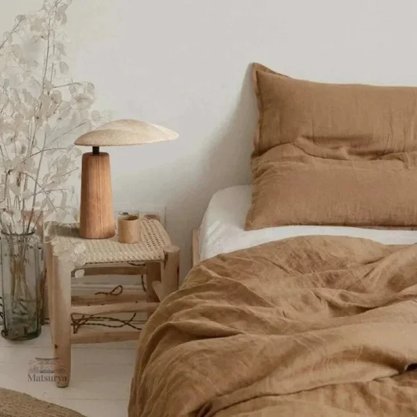 Lampe en bois massif, style japonais pour espace de travail