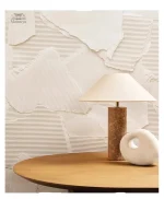 Élégante lampe de chevet japonaise en marbre