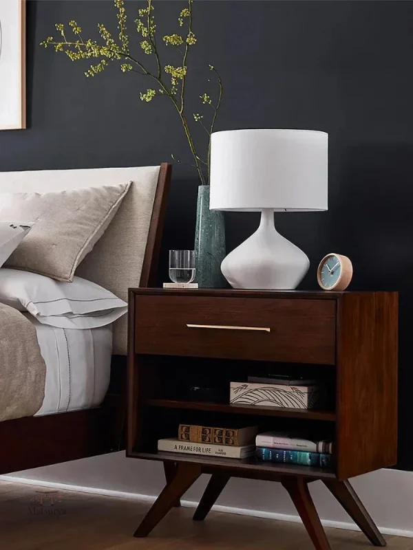 Lampe de chevet design minimaliste inspirée du Japon