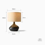 Lampe de chevet au style rétro et minimaliste élégant