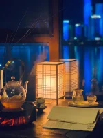 Style japonais traditionnel pour lampe de lecture