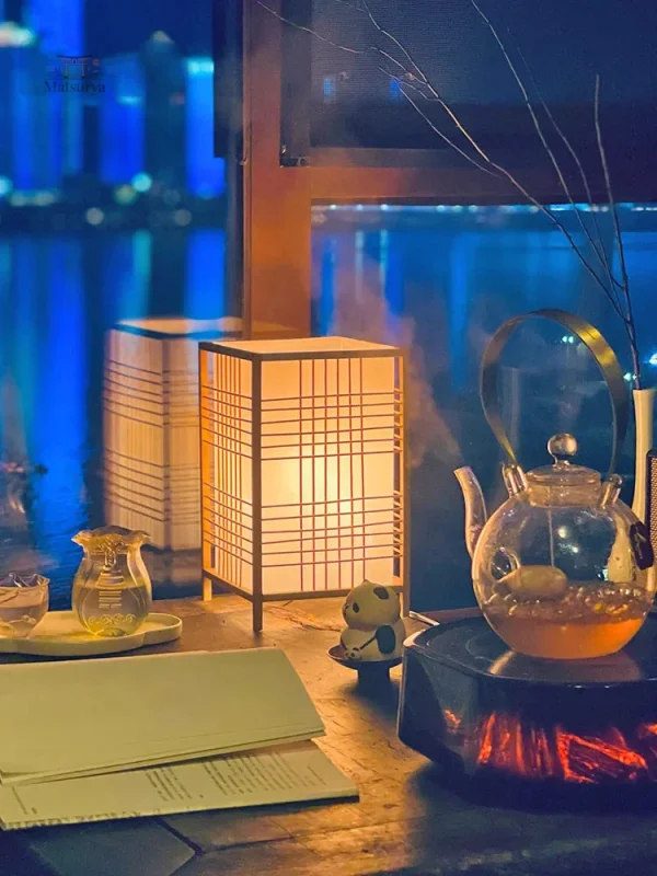 Éclairage japonais moderne pour décoration intérieure