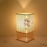 Lampe Japonaise en bambou à poser, style élégant et zen