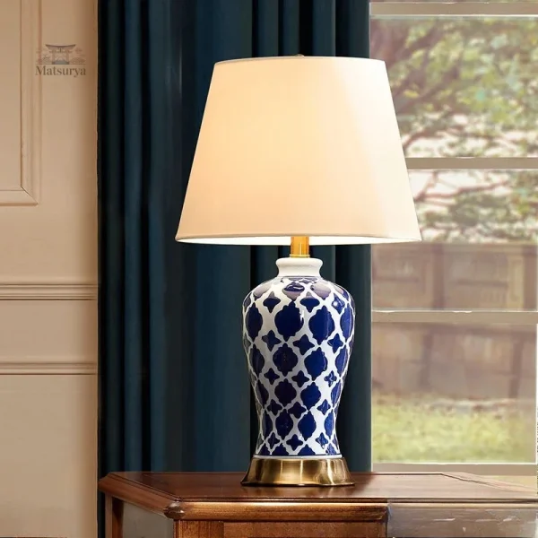 lampe-japonaise-bleue-retro-1 Lampe Japonaise Rétro Bleue