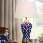 Lampe d'ambiance japonaise bleue