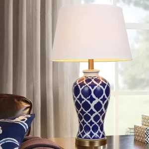 Lampe d'ambiance japonaise bleue