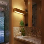 Lampe japonaise en bois au design épuré