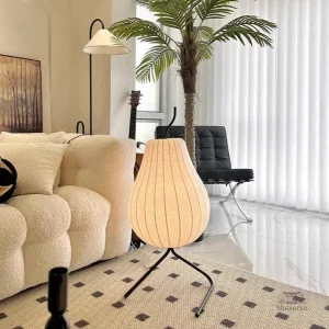 Élégante lampe japonaise au style contemporain