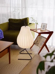 Lumière douce de lampe japonaise au design épuré