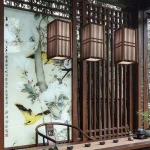 Lampe minimaliste d'inspiration japonaise pour intérieur moderne