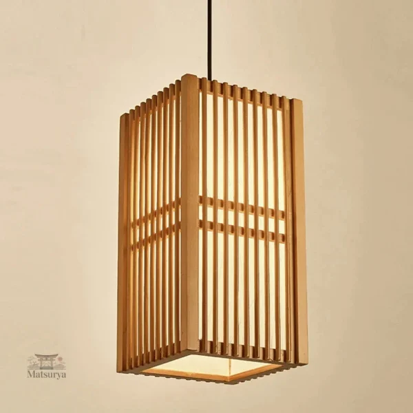 Éclairage japonais au design épuré et élégant