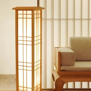 Lampe Japonaise en Bois Luminaire