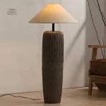 Éclairage japonais en céramique artisanale