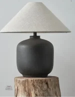 Accessoire lumineux en céramique asiatique