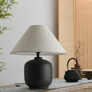 Lampe en céramique inspirée du design japonais