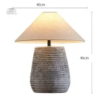 Lampe décorative japonaise en céramique artisanale