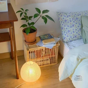 Éclairage décoratif japonais en papier, style traditionnel